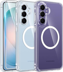 FNTCASE for Samsung Galaxy S26-Plus Case Clear Compatible with Magsafe  Screen Protector, Military Grade Drop Protection, Slim Phone Cases, Shockproof Protective Bumper, Transparent Cell Cover