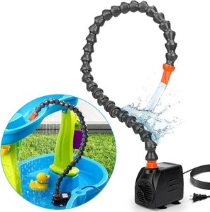 $25 Water Table Pump, Kids Water Pump for Water Table Non-Stop Fun Summer Outdoor Water Table Toys Outside Water Play Table Accessories for Toddlers Kids