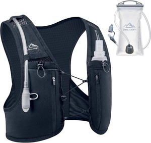 $40 Zelvot Running Vest for Women Men, Hydration Vest with 2L Water Bladder