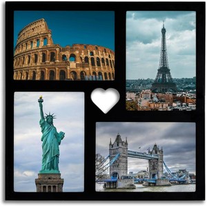 $22 GENTLE DEER Collage Picture Frames, Photo Frame for Wall Hanging & Tablet Display (Black, 5X7)