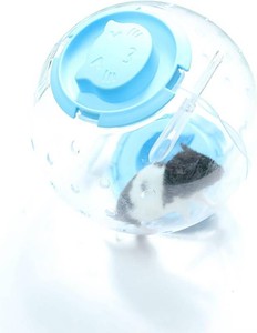 Hamster Ball, Transparent Hamster Running Ball Exercise Wheel Cage Accessories Hamster Toys, Large Space, Reduce Boredom, Increase Activity (Blue, 7.1inch)