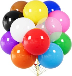 ASIYUHY 18 Inch Assorted Colors Big Balloon 12 Pack Large Latex Balloons