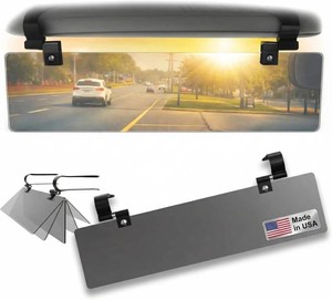 $40 Glare Guard Professional-Grade Polarized Sun Visor Extender   Anti-Glare Sun Glare Blocker for Car Windshields, Adjustable Clip-On UV400 Tinted Visor Extension for Cars, Trucks & SUVs