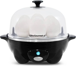 Elite Gourmet 7-Egg Rapid Egg Cooker, PoacherOmelet Maker, Auto Shut-Off