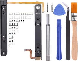 Left & Right Metal Slide Rail Replacement for Nintendo Switch OLED HEG-001 Console