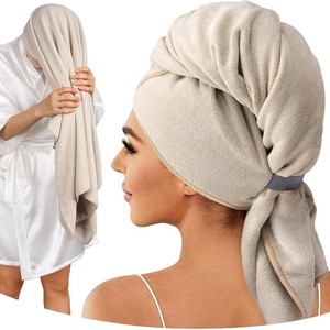Umisleep Microfiber Hair Towel, 41 x 30 Super Absorbent, Soft Anti-Frizz