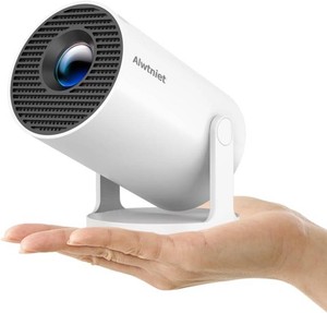 $50 Mini Projector with Wifi and Bluetooth, Portable 4K Support, Android 14 Auto Keystone, HY300Pro Small Smart Proyector for Bedroom Movie Outdoor, Compatible With HDMIUSBTV StickSmartphoneLaptop