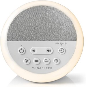 $20 Yogasleep Nod White Noise Sound Machine, With Soft Night Light & Sleep Timer, 20 Sound Options Including Lullabies, Nature & Pink Noise, Sleep Aid For Baby & Adults, Noise Canceling For Office Privacy