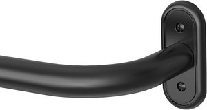 $33 Curtain Rod 36-120 Inch, Black Heavy Duty Curtain Rods for Windows