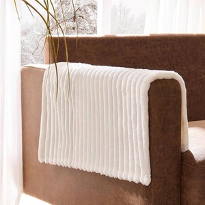 $25 100% Waterproof Couch Arm Covers 2pcs, Fuzzy Chair Arm Covers Thick Soft Recliner Chair Armrest Protectors, Non-Slip Couch Armrest Cover Pet mats for Sofa (White, 22 x 22 2 Pack)