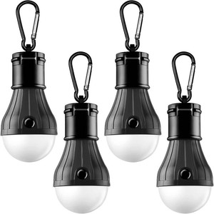 FLY2SKY 4Pcs Portable LED Camping Lights with Clip Hook Emergency Light