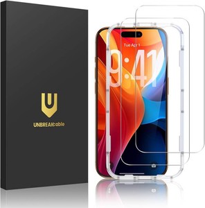 UNBREAKcable 2-Pack Screen Protector for iPhone 17 Pro Max Tempered Glass