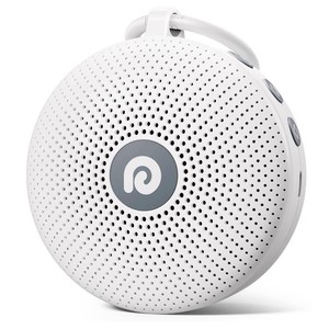 $21 Dreamegg Portable Noise Machine for Baby Adult, Features Powerful Battery, 21 Soothing Sound, Noise Canceling for Office & Sleeping, Sound Therapy for Home, Travel, Registry Gift, Classic White