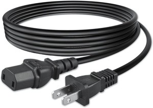 6.6ft2m UL Listed 2-Prong AC Power Cord Cable Lead Replacement for Sony Bravia 32-85 TV 1-835-143-11 1-824-964-12 2-Slot Non-Polarized 10A 125V 18AWG