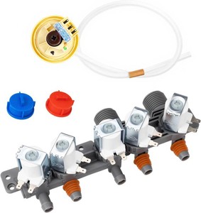 $42 AJU73213301 AJU75152601 5221EA1008F Washer Water Inlet Valve & 6501EA1001C 6501EA1001R Water Level Pressure Switch Kit. Compatible with LG Kenmore WT5001C WT7200CW, Replaces AJU73213301 AP5204365