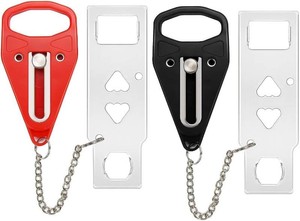 Rerishom 2Pack Portable Door Lock, Hotel Travel Door Lock Security for Home