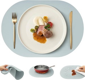 $30 Premium Thick Silicone Placemat Heat & Oil Resistant, Non-Slip Table Mat for Dining, Kitchen, Baking & Pet Feeding Easy-Clean, Roll-Up Storage, Gift-Ready, Accurate Color, Multi-Color