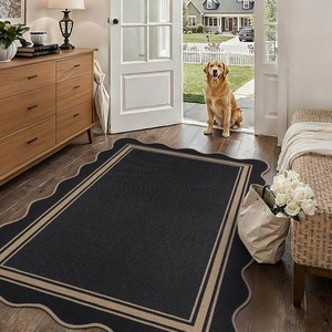 $44 Scalloped Easy Jute 3x5 Outdoor Rug Entryway Rug for Porch Front Door