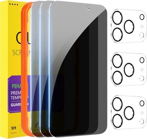 PEHAEL for iPhone 17 Pro Privacy Screen ProtectorCamera Lens Protector