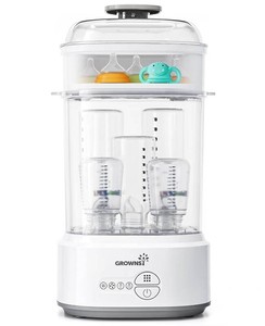 $60 Grownsy Compact Baby Bottle Sterilizer and Dryer with Fast Sanitization