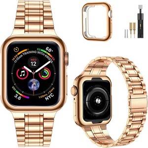 MioHHR Solid Stainless Steel Band Compatible for Apple Watch 38mm 40mm 41mm