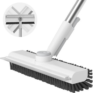 $25 AIR U Floor Scrub Brush with Long Handle, 3 in 1 Floor Scrubber