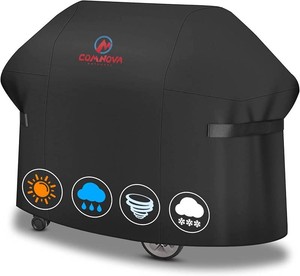 $41 Comnova Grill Cover 72 Inch - 600D BBQ Cover for Outdoor Grill Heavy Duty and Waterproof, Large Barbecue Gas Grill Covers for Weber, Char-Broil, Nexgrill, Monument, Dyna-glo, Brinkmann and More