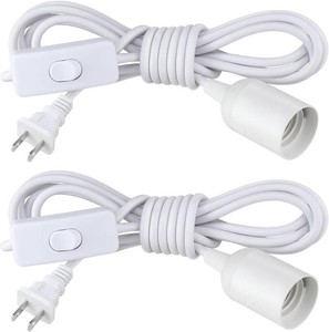 2Pack Plug in Hanging Light Kit, Vintage Hanging Lights with Plug in Cord