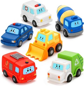 6 Pack Mold Free Baby Bath Toys for Kids Age 1-3, Floating Bathtub Toys