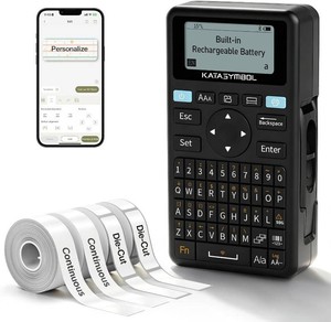 $40 SUPVAN E11 Keyboard & Bluetooth Label Maker Machine with 4 Tapes