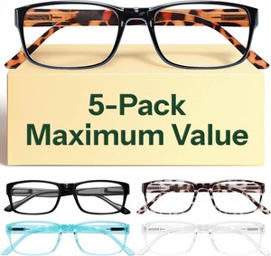 Gaoye 1.5 Professional Reading Glasses for Women All Day - Computer Readers with Blue Light Protection - Value Pack