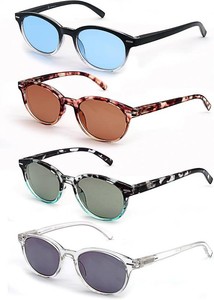 $20 Reading Sunglasses Womens Round Readers Sunglasses 2.50 for Small HeadPetite Face Sun Readers Lightweight&Comfortable Fit 4 Pack