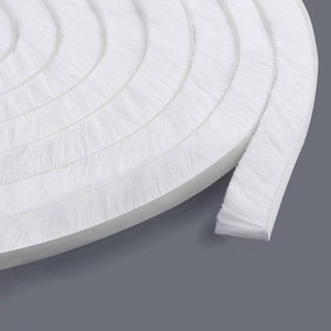 0.9Inch Brush Weather Stripping,33Feet,Card-Slot Seal Strip Pile Weatherstrip Door Sweep Brush for Door Window