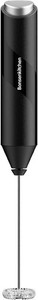 Bonsenkitchen Milk Frother for Coffee, Battery Operated, Black