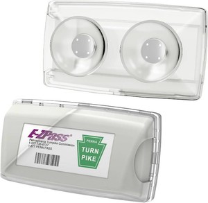 Zeyitian Ez Pass Holder Clear 1 Pack - Super Strong Suction Cups for Windshield, Toll Pass Transponder Holder for EZ PassiPass