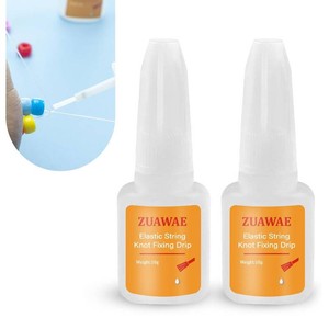 Jewelry Glue for Elastic String, Clear Craft Glue Elastic String Kont Fixing Drip, Bracelet Glue Bracelet Supplies for Rhinestones Crafts, Clay Beads, Fabric, Jewelry Making Kit
