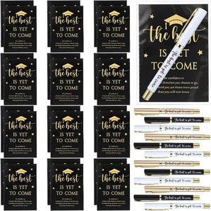 $21 Sayglossy 24 Set Bulk Graduation Gifts for Student from Teacher , 2026 Graduation Party Favors with Metal Ballpoint Pens, Mini Inspirational Notebooks, Black and Gold End of Year Grad Gifts Supplies