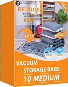 GONGSHI Vacuum Storage Bags for Clothing, 10-Pack, Medium