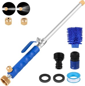 $66 Upgraded Jet Nozzle for Garden Hose 2-in-1 Jet Nozzle High Pressure Hose Nozzle with 2 Different Nozzles and Hose Quick Connectors for Car Pet Garden Cleaning