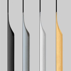 $30 5 Pack Finger Pulls for Cabinets, Streamlined Long Concealed Handle for Home Kitchen Door Drawer Cabinet, Mount Finger Edge Tab Pull Aluminum (Black,200mm7.87 Overall Length)