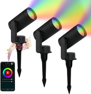 $100 Smart Landscape Lighting 12V App Control Color Changing LED, 3 Pack