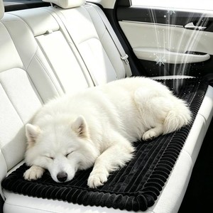 $34 Non-Slip Dog Car Seat Cover for Back Seat, Washable Dog Bed for Car