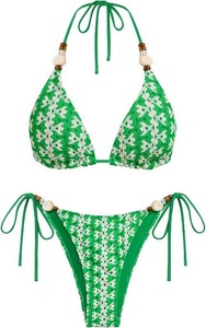 $35 ZAFUL Womens Bikini Sets Beads Triangle Swimsuits 2 Piece Bathing Suits XL