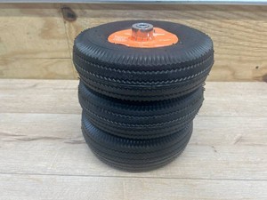 $27 Ironton 10in. Sawtooth Pneumatic Tire, 4.103.50-4, 4 Bolt Holes (Pack of 3)