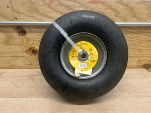$66 Klutch Flat-Free Universal ZTR Mower Tire Assembly, 135.00-6, 3.25in. Hub, 34in. Bushing, Smooth Tread