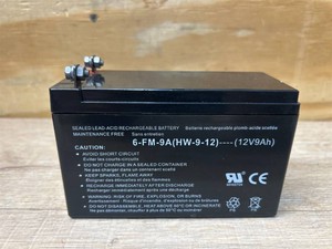UPG Sealed Lead Acid Battery, AGM-type, 12V, 9 Amps, Model# UB1290 #54445
