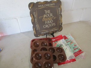 Chocolate Sign, Silicon Molds, Bags