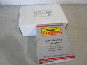 Safety Glasses, Lens Cleaning Towelettes