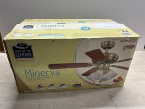 44 Antique Brass Celight Fan