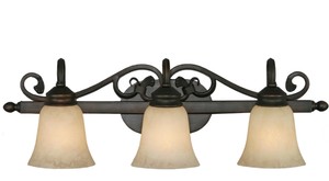 Rubbed Bronze Bathroom Light